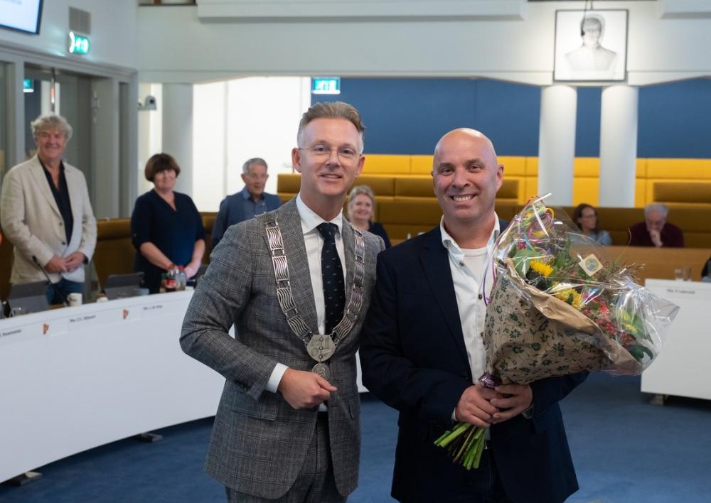 Burgemeester Oude Kotte en Marco Koehler