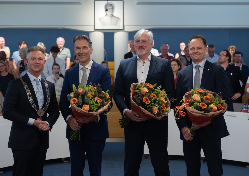 Benoeming van Sven Spaargaren, Bart Kabout en Sybrand de Vries tot wethouder
