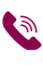 Telefoon-icoon in paars