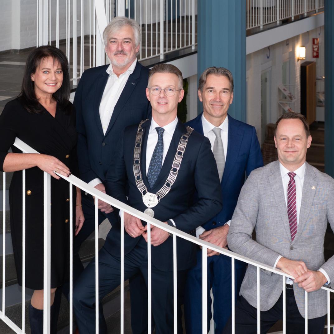 Profielfoto van het college van B en W in Aalsmeer